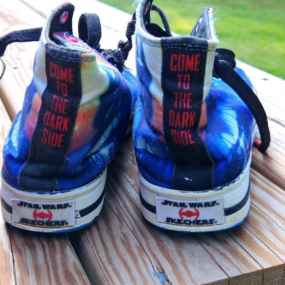 STAR WARS, LIMITED EDITION Dark Side high top sketchers w memory foam insoles. - Picture 5 of 8